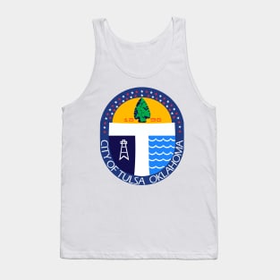 Tulsa Flag Seal Design Tank Top